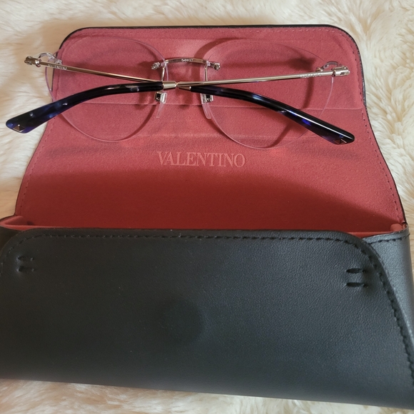Valentino Silver Rimless Glasses - Picture 10 of 10
